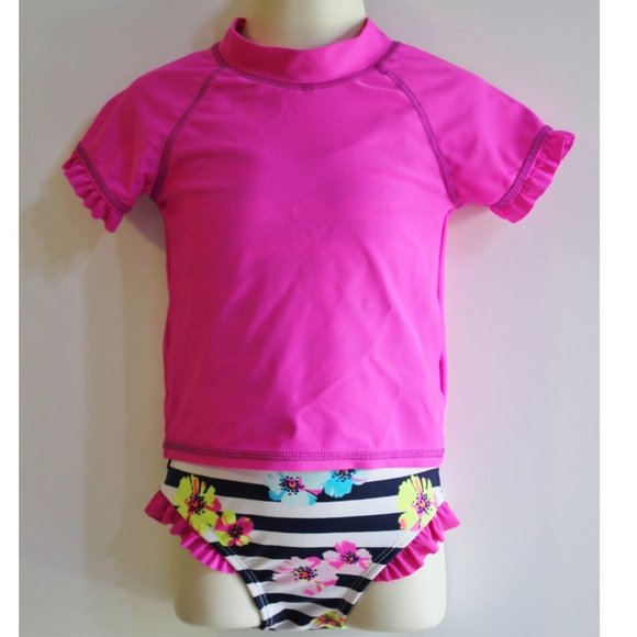 TCP Girl Swimsuit Rashguard Top Set Size 2T - Picture 1 of 4